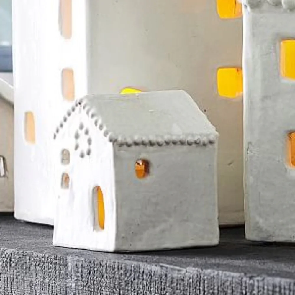 PB/ Handcrafted Ceramic Christmas Village Houses / : MINI CERAMIC HOUSE